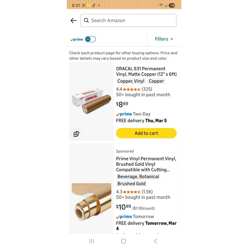 Cricut Girafvinyl‎ Craft Bundle Vinyl Rolls HTV Permanent Adhesive Faux Leather